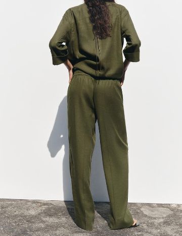 Pantaloni Zara, kaki