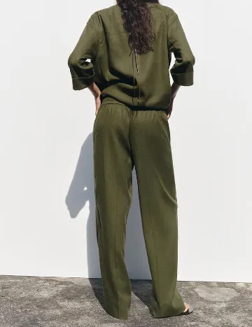 Pantaloni Zara, kaki