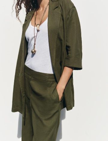 Pantaloni Zara, kaki