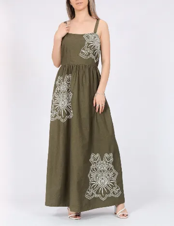 Rochie lunga Vero Moda, verde
