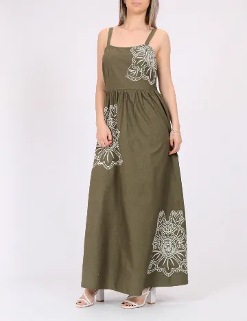 Rochie lunga Vero Moda, verde