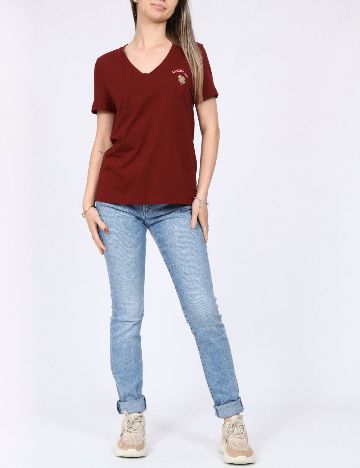 Tricou Vero Moda, visiniu