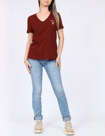 Tricou Vero Moda, visiniu