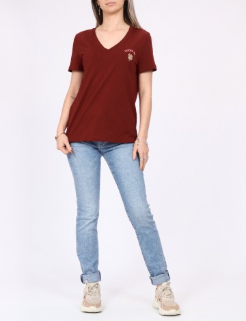 Tricou Vero Moda, visiniu