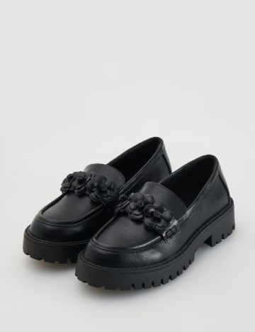 Mocasini Reserved, negru