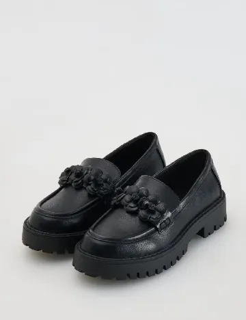 Mocasini Reserved, negru