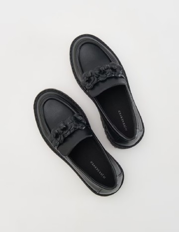 Mocasini Reserved, negru