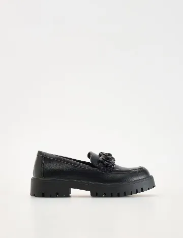 Mocasini Reserved, negru