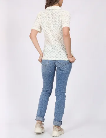 Tricou Vero Moda, crem
