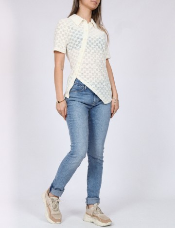 Tricou Vero Moda, crem