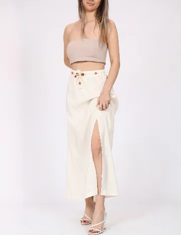 Fusta Vero Moda, crem