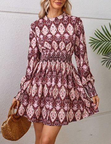 Rochie scurta SHEIN, visiniu