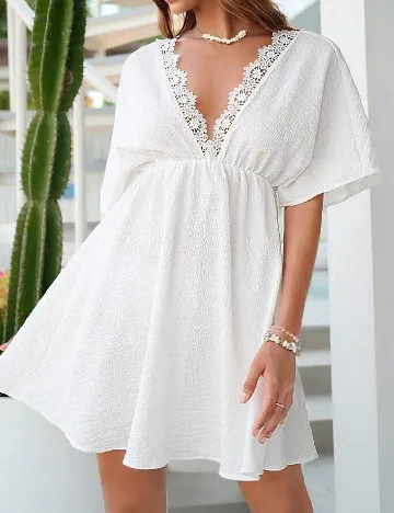 Rochie scurta SHEIN, alb