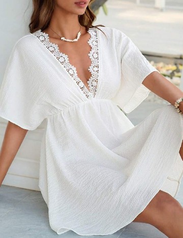 Rochie scurta SHEIN, alb