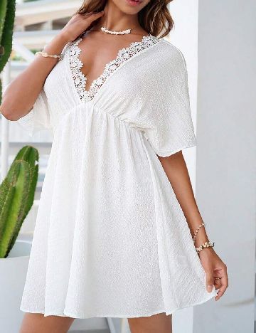 Rochie scurta SHEIN, alb