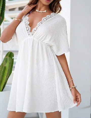Rochie scurta SHEIN, alb