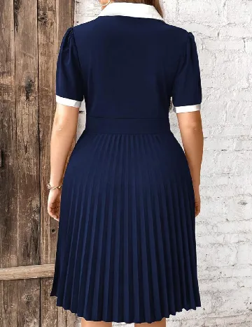 Rochie medie SHEIN CURVE, albastru