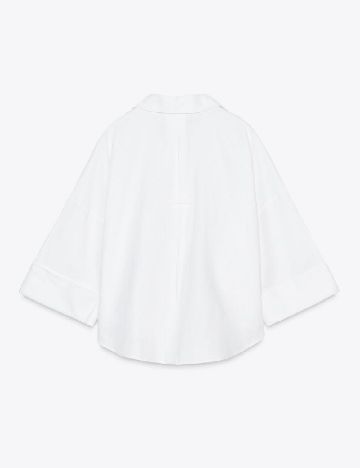Camasa Oversize Zara, alb