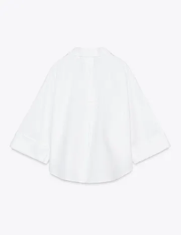 Camasa Oversize Zara, alb