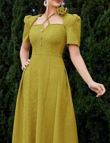 Rochie lunga SHEIN, verde