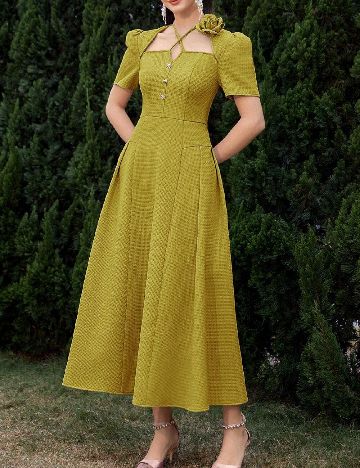 Rochie lunga SHEIN, verde