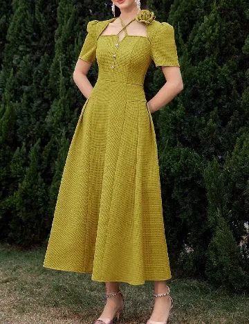 Rochie lunga SHEIN, verde