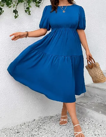 Rochie medie SHEIN CURVE, albastru