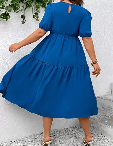 Rochie medie SHEIN CURVE, albastru