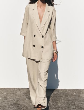 Sacou Oversize Zara, bej