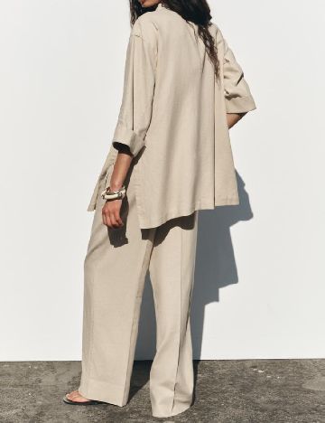 Sacou Oversize Zara, bej