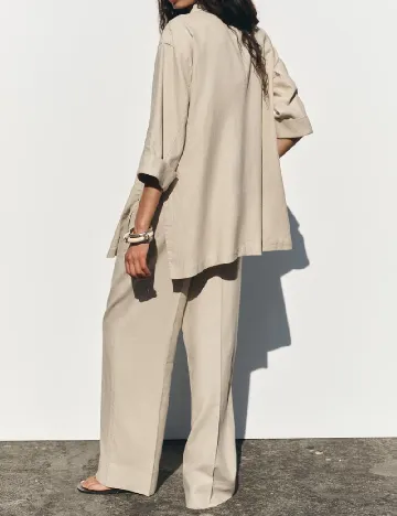Sacou Oversize Zara, bej