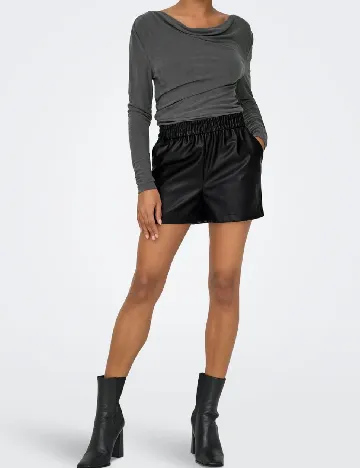 Pantaloni scurti Only, negru