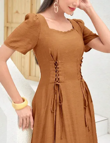 Rochie medie SHEIN, maro
