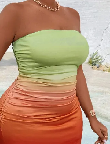 Rochie lunga SHEIN CURVE, mix culori