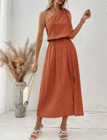 Rochie lunga SHEIN, maro