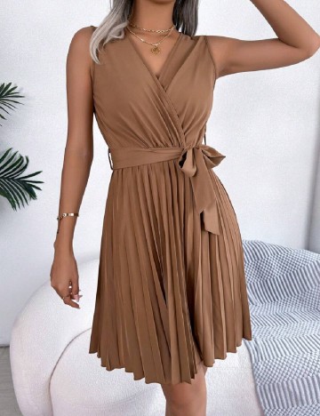 Rochie scurta SHEIN, maro