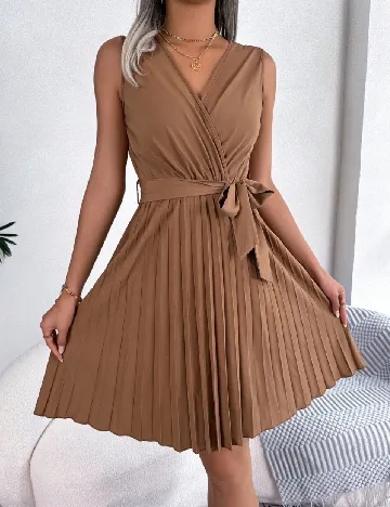 Rochie scurta SHEIN, maro