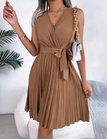 Rochie scurta SHEIN, maro