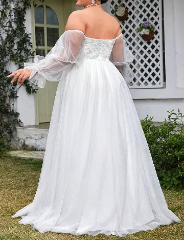 Rochie lunga SHEIN CURVE, alb