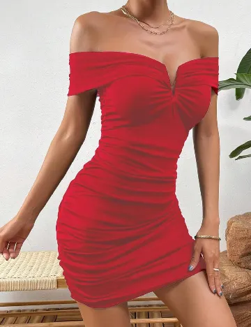 Rochie scurta SHEIN, rosu