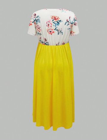 Rochie lunga SHEIN Maternity, galben