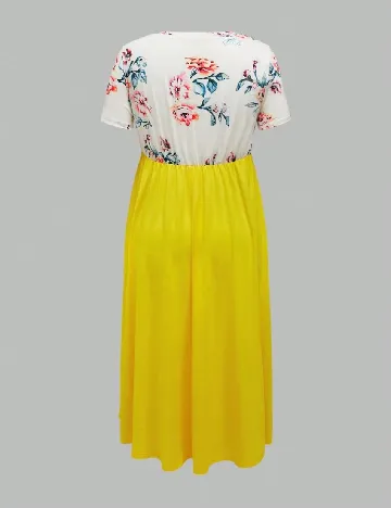 Rochie lunga SHEIN Maternity, galben