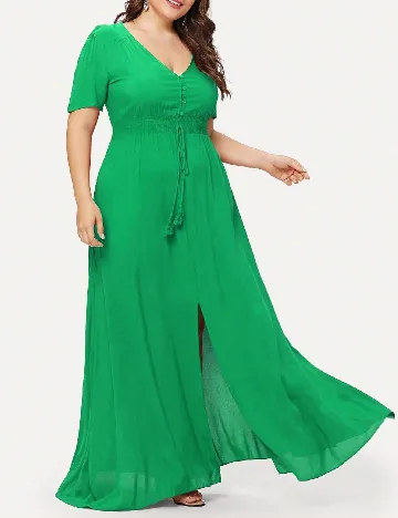 Rochie lunga SHEIN CURVE, verde