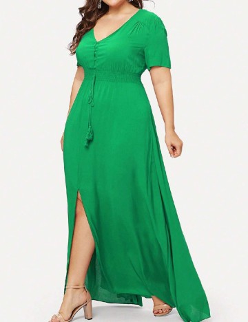 Rochie lunga SHEIN CURVE, verde