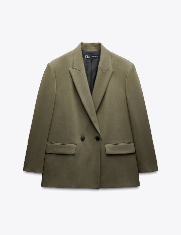 Sacou Oversize Zara, kaki