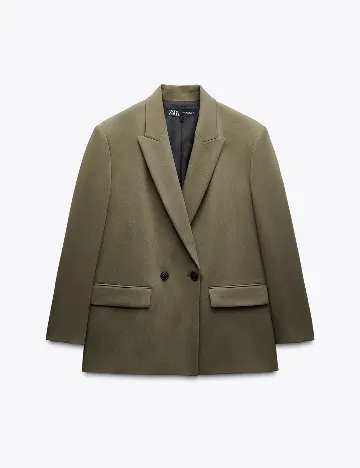 Sacou Oversize Zara, kaki