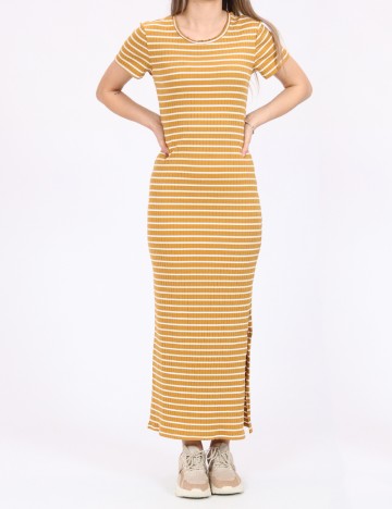 Rochie medie Vero Moda, mustar