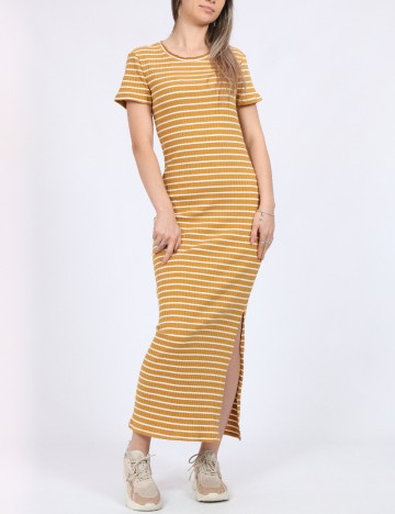 Rochie medie Vero Moda, mustar