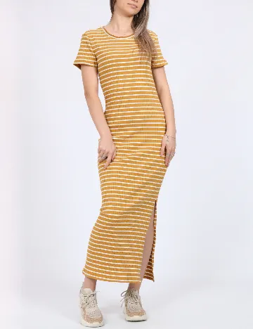 Rochie medie Vero Moda, mustar