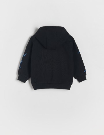 Hanorac Oversize Reserved, negru
